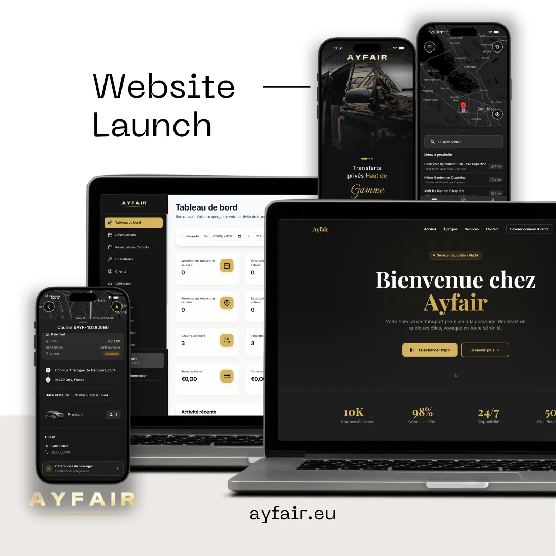 Ayfair — Mobility / SaaS project preview